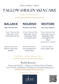The Tallow Origin Ritual | Balance | For Oily, Acne-prone, and Normal Skin Types