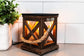 Walnut + Rope Wax Warmer - Vintage Bulb